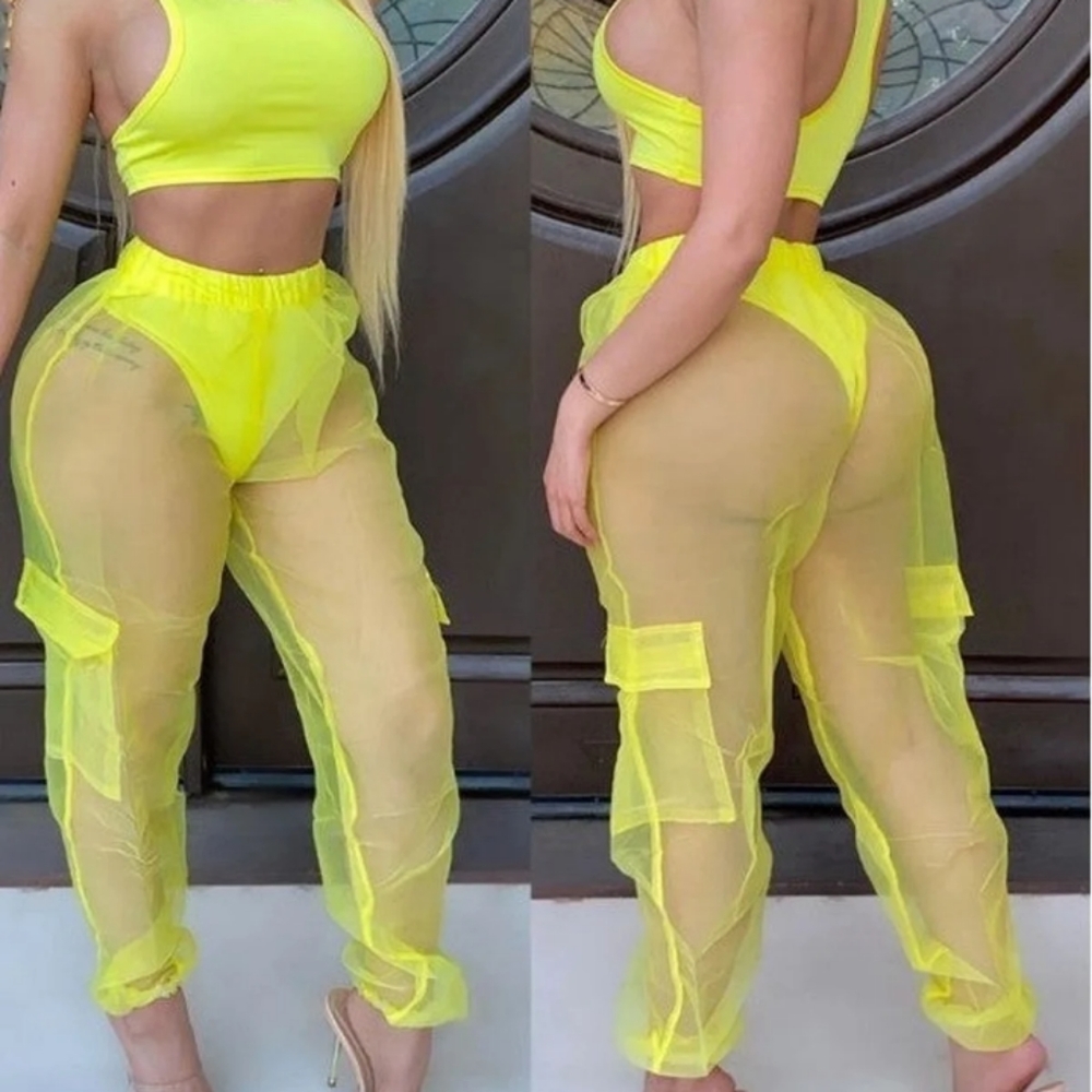 Two piece beachwear outfit